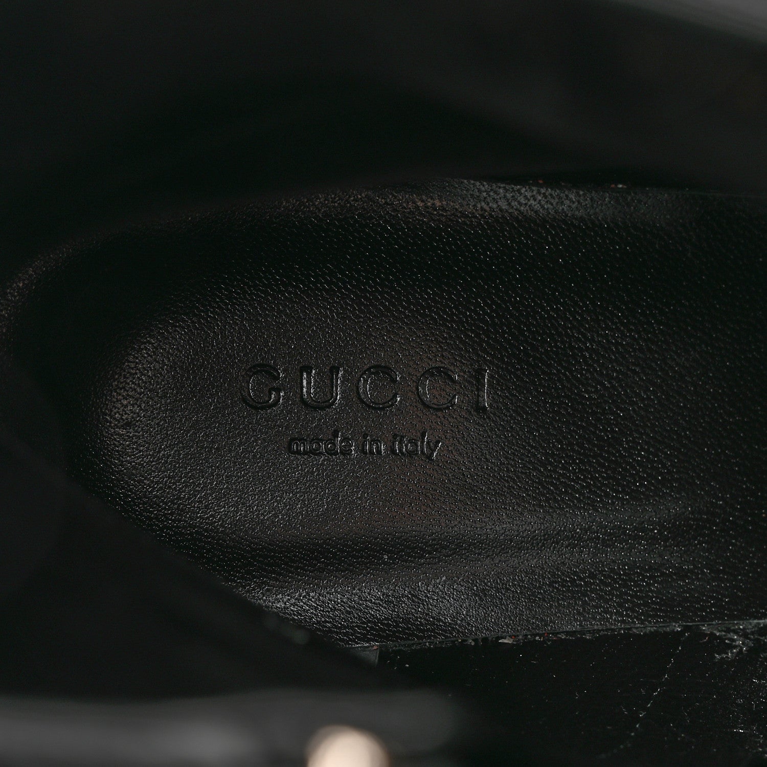 Gucci Flores Calfskin Nappa Matelasse GG 40mm Ankle Boots 39.5 Black 7 of 13