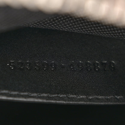 Gucci GG Supreme Monogram Web Small Flat Messenger Bag Black Grey 7 of 10