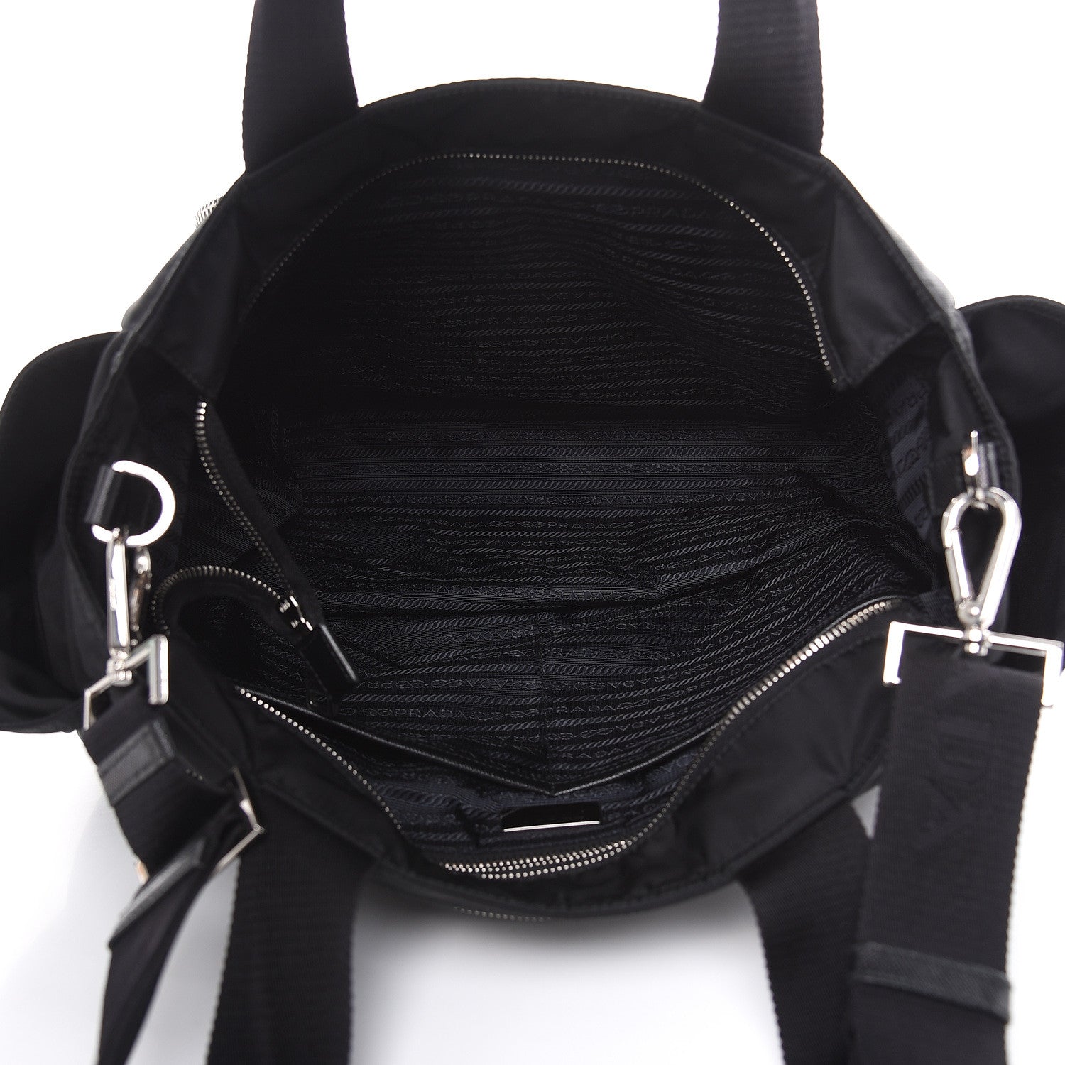 Prada Tessuto Nylon Vela Diaper Bag Black 6 of 13
