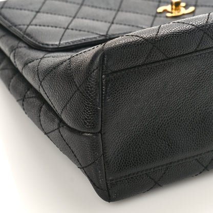 Chanel Caviar Quilted Jumbo Kelly Flap Black 8 of 10