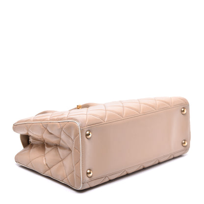Chanel Lambskin Quilted Small Portobello Tote Beige 5 of 13