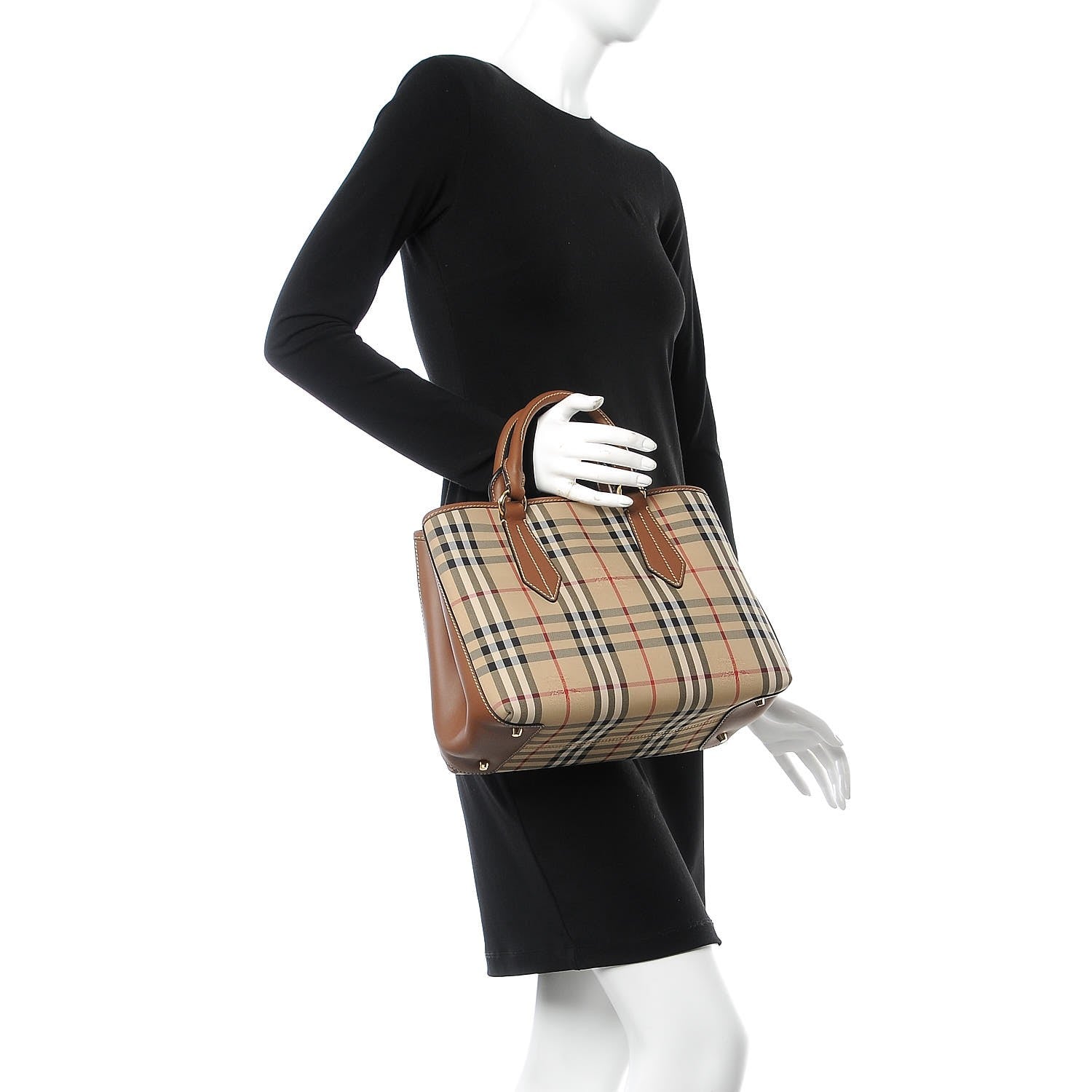 Burberry Horseferry Check Medium Ballingdon Tote Tan 3 of 8
