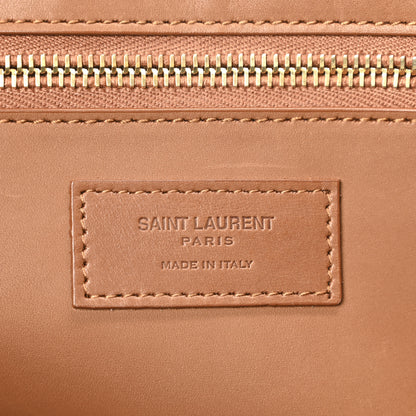 Saint Laurent Raffia Linen Calfskin Rive Gauche Tote Naturale Brown 6 of 10