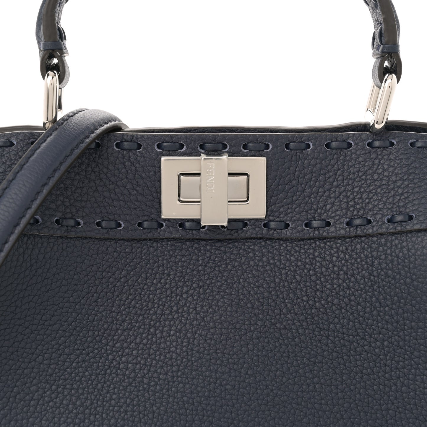 Cuoio Roma Sellerissima Nappa Sintetica Tape Stitch Mini Peekaboo Notte