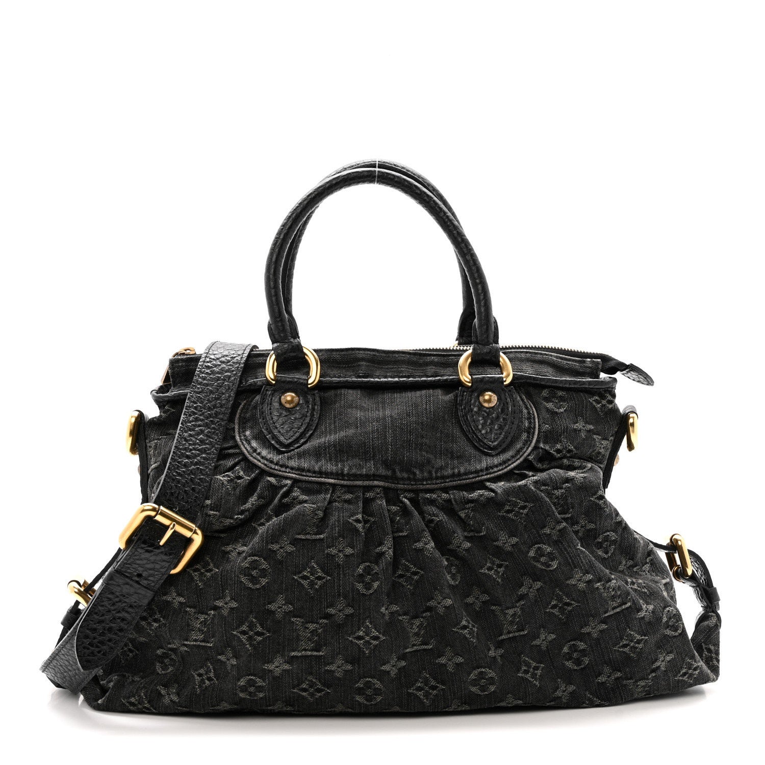 Louis Vuitton Denim Neo Cabby MM Black 1 of 14