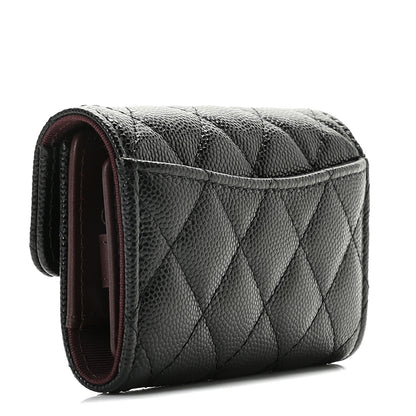 Chanel Caviar Quilted Classic 4 Key Holder Wallet Black 3 of 10