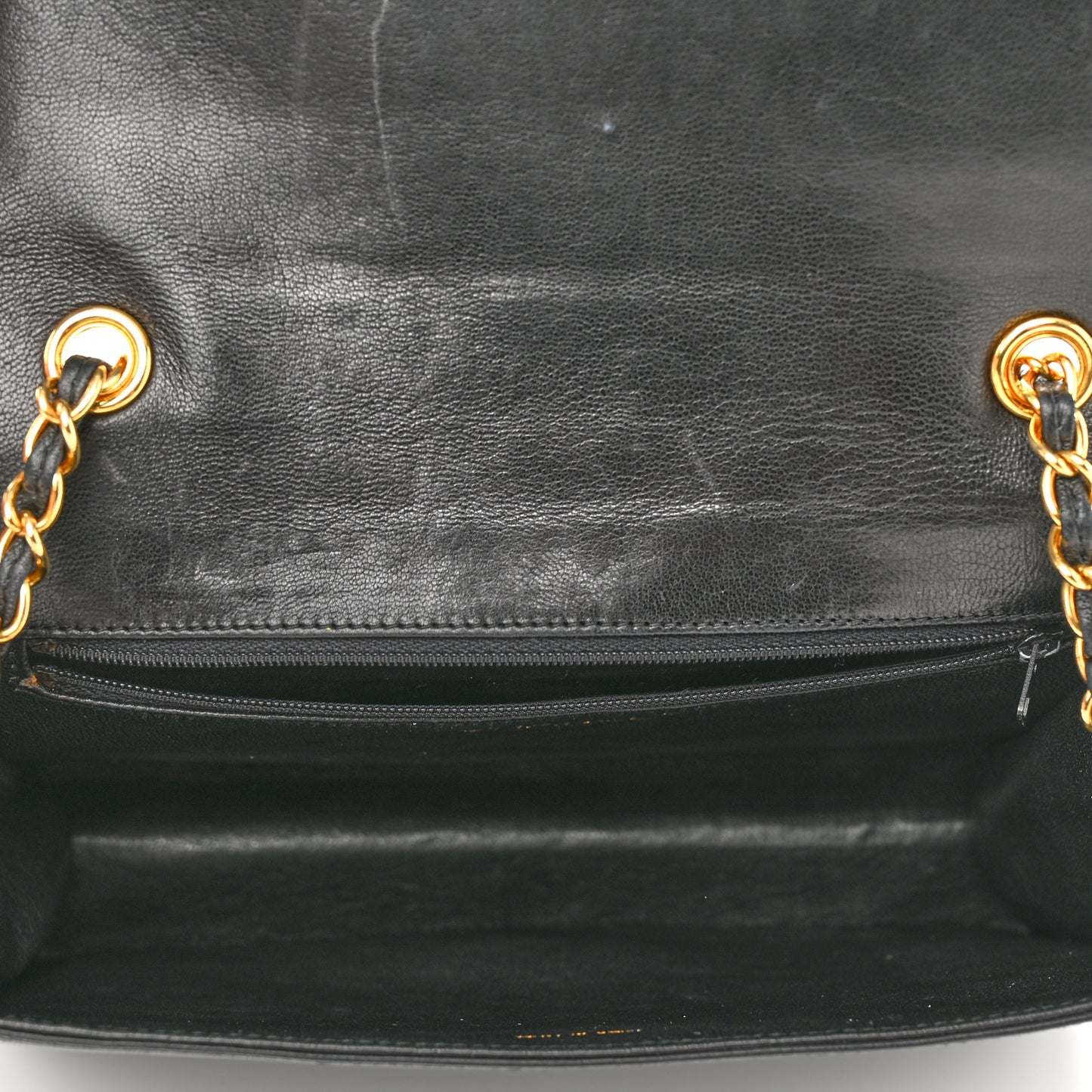 Lambskin Quilted CC Flap Black