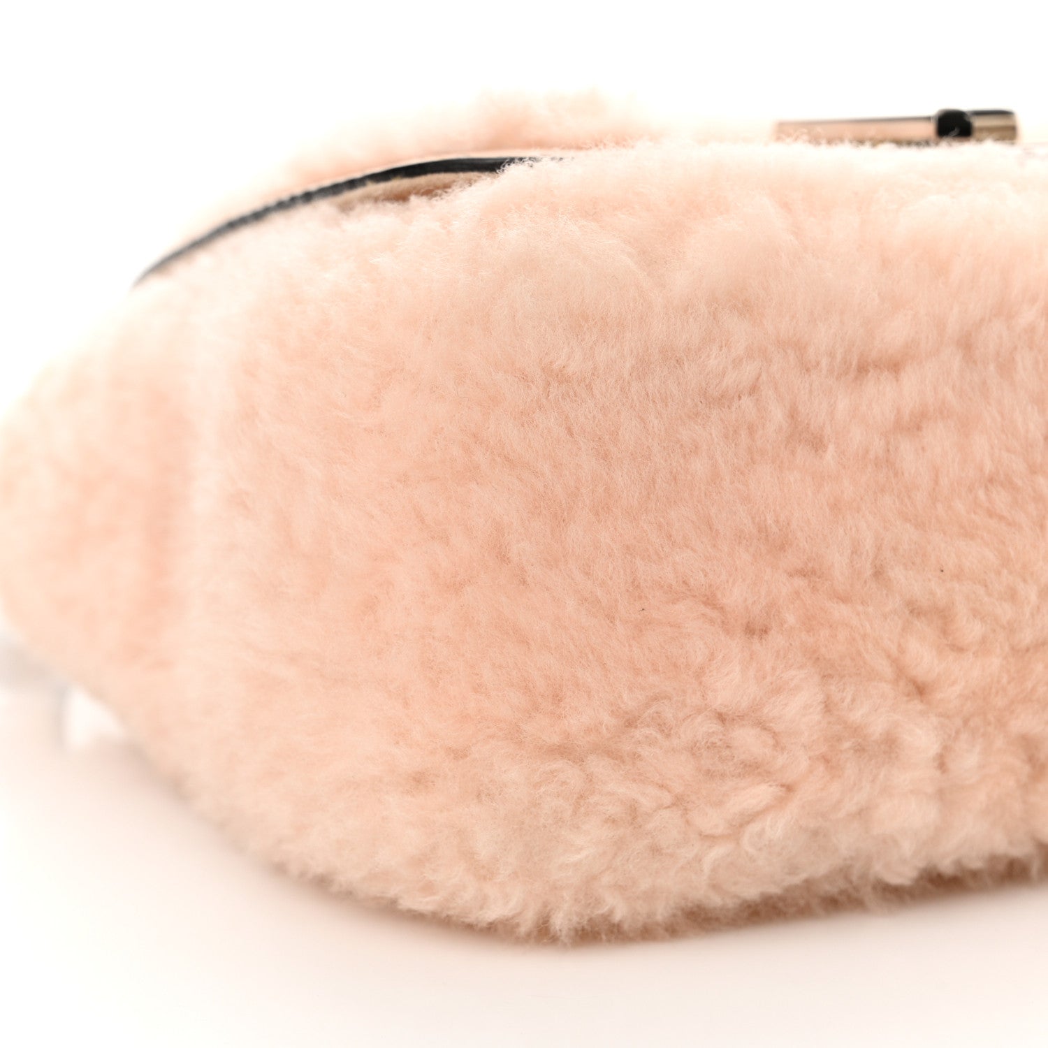 Fendi Shearling Vitello Dolce 3Baguette Shoulder Bag Pink 9 of 13