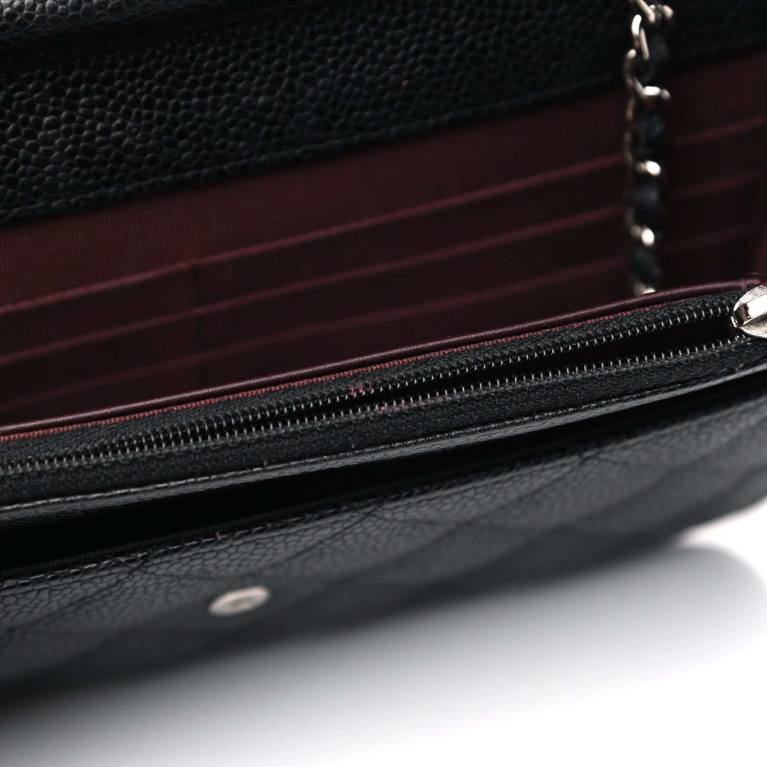 Chanel Caviar Quilted Wallet On Chain WOC Black 17 of 18