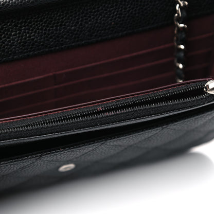 Chanel Caviar Quilted Wallet On Chain WOC Black 17 of 18
