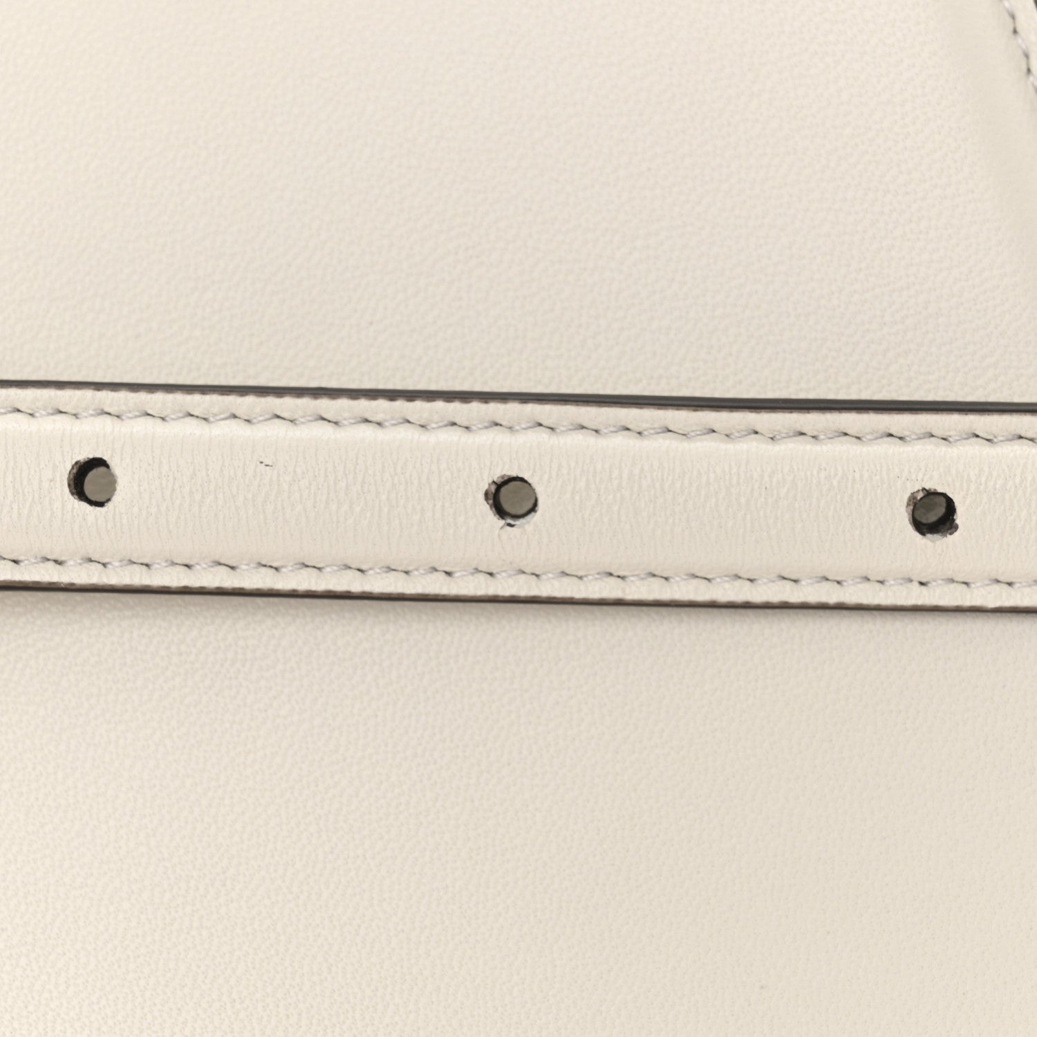 Fendi Shiny Nappa Petite Peekaboo I SEE U Satchel White 12 of 13