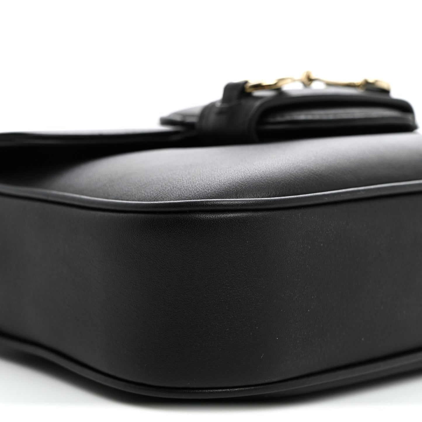Arabella Calfskin Horsebit 1955 Shoulder Bag Black