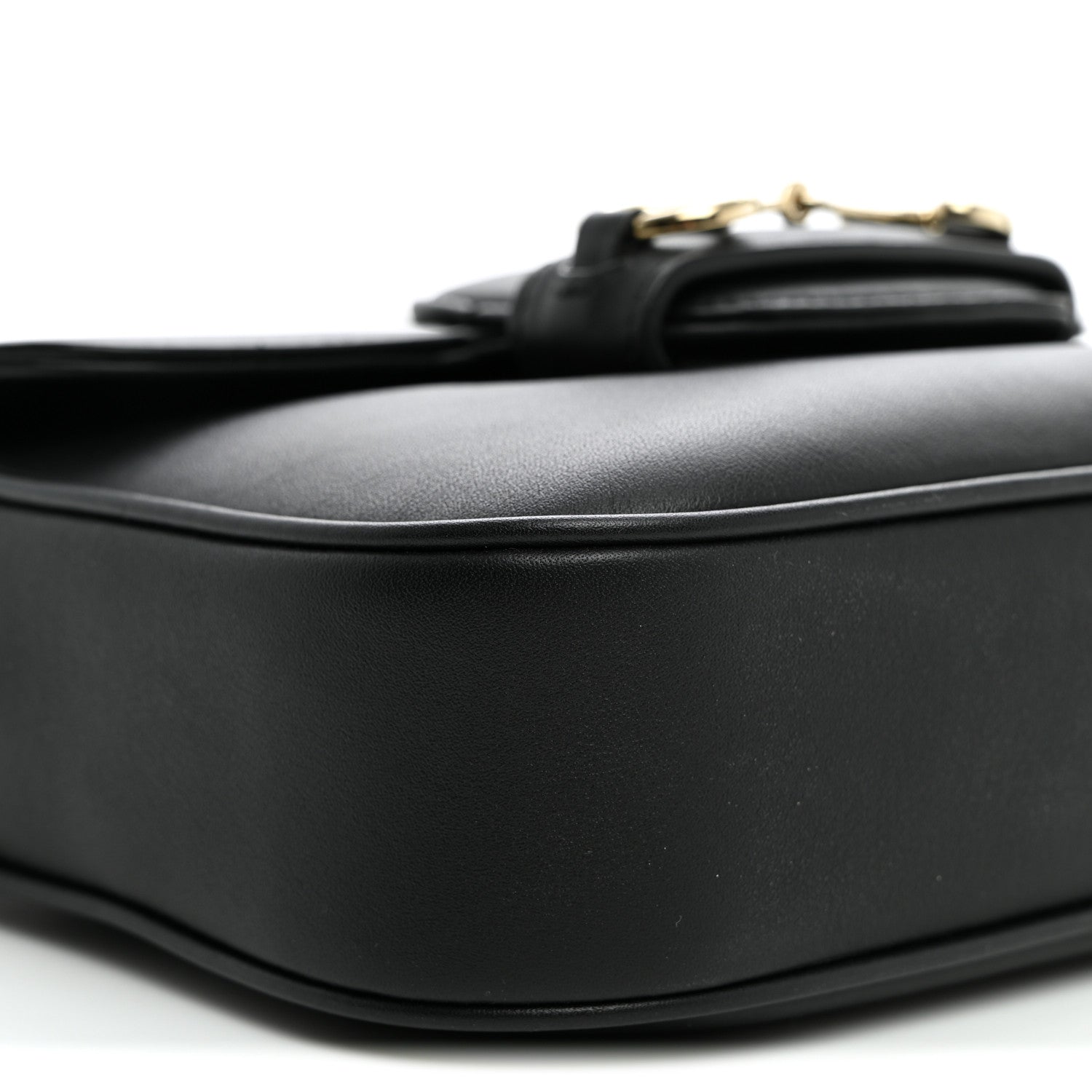 Gucci Arabella Calfskin Horsebit 1955 Shoulder Bag Black 8 of 10