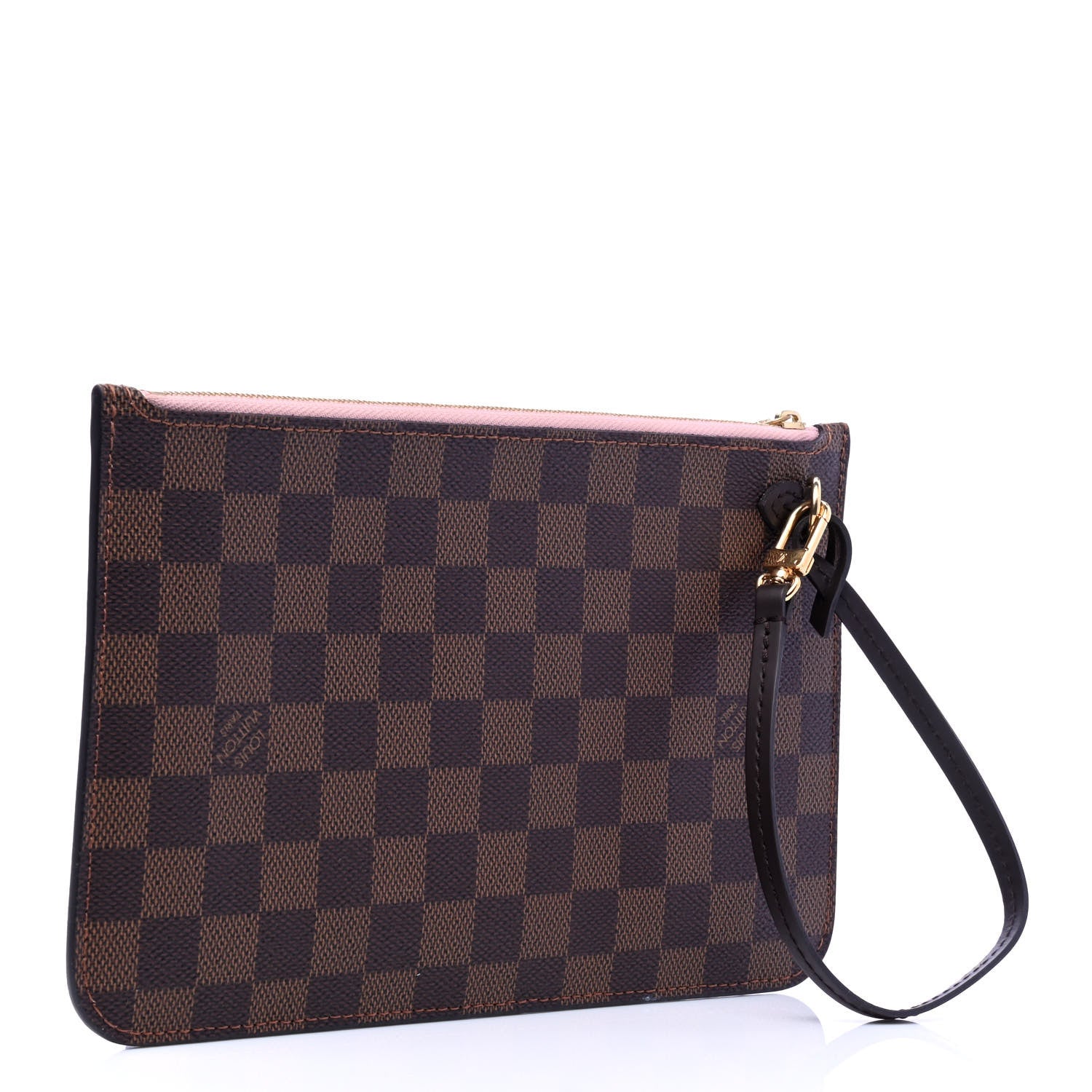 Louis Vuitton Damier Ebene Neverfull MM GM Pochette Rose Ballerine 2 of 4