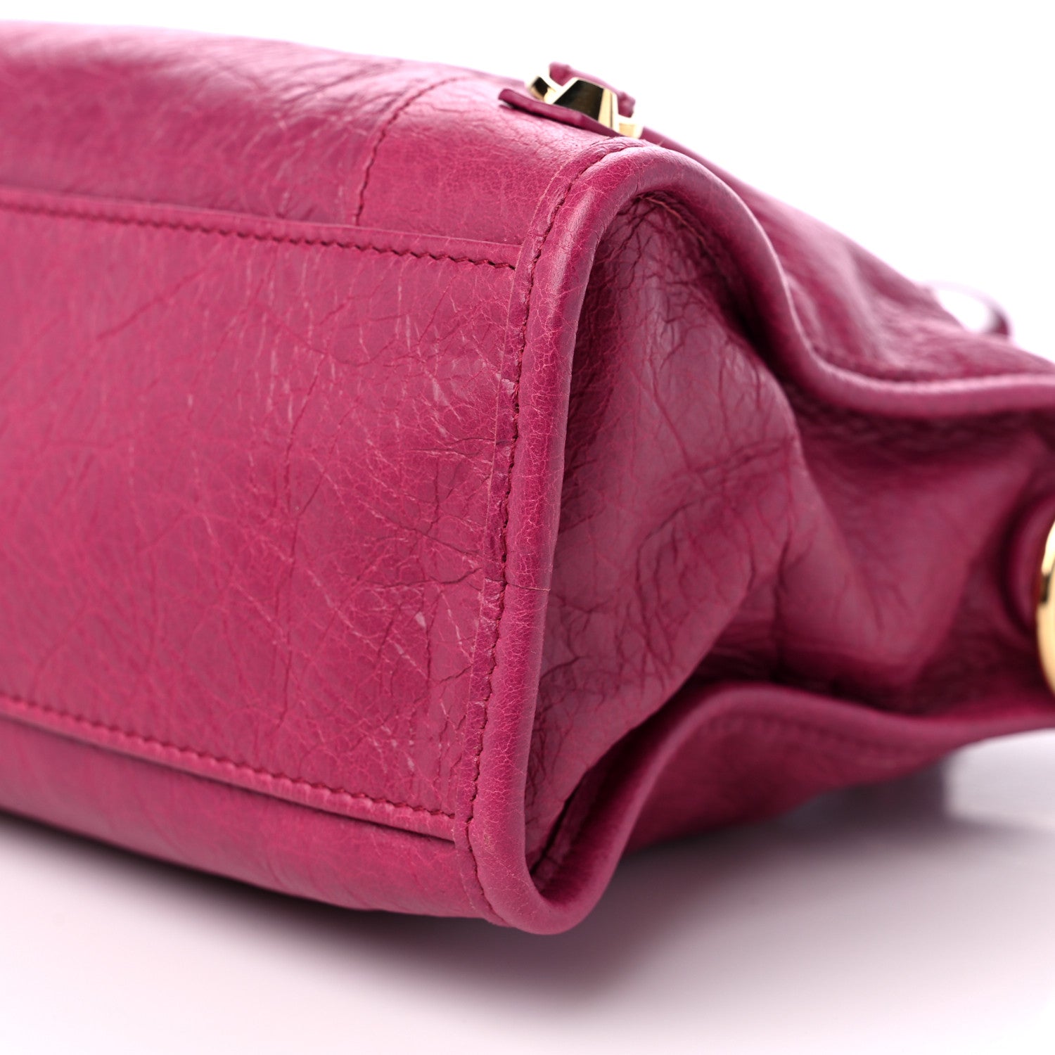 Balenciaga Agneau Classic Gold Hardware S City Rose Dahlia 9 of 10