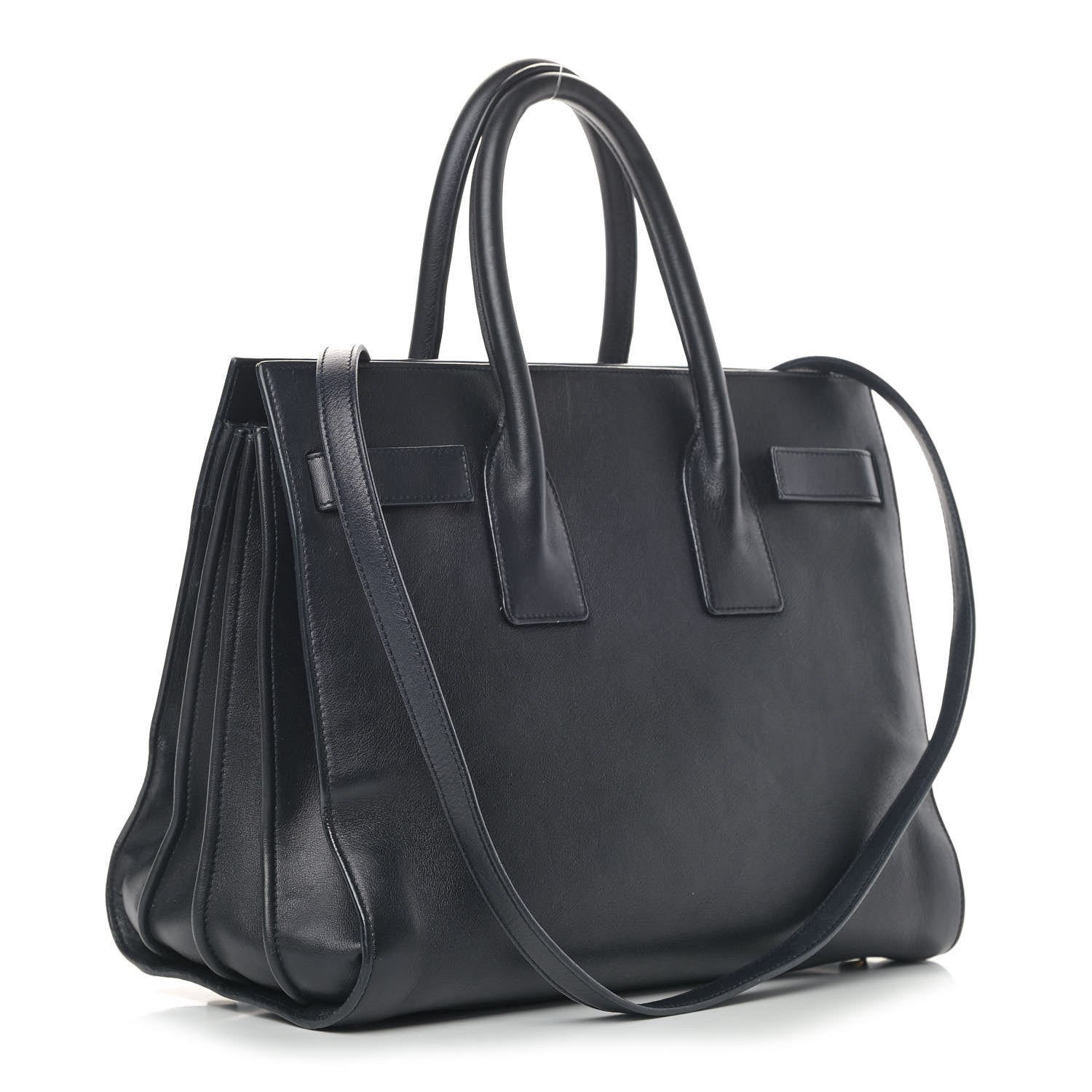 Saint Laurent Calfskin Small Sac De Jour Marine Black 2 of 9