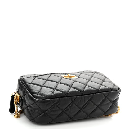 Chanel Aged Calfskin Quilted Mini Reissue Camera Case Black 4 of 10
