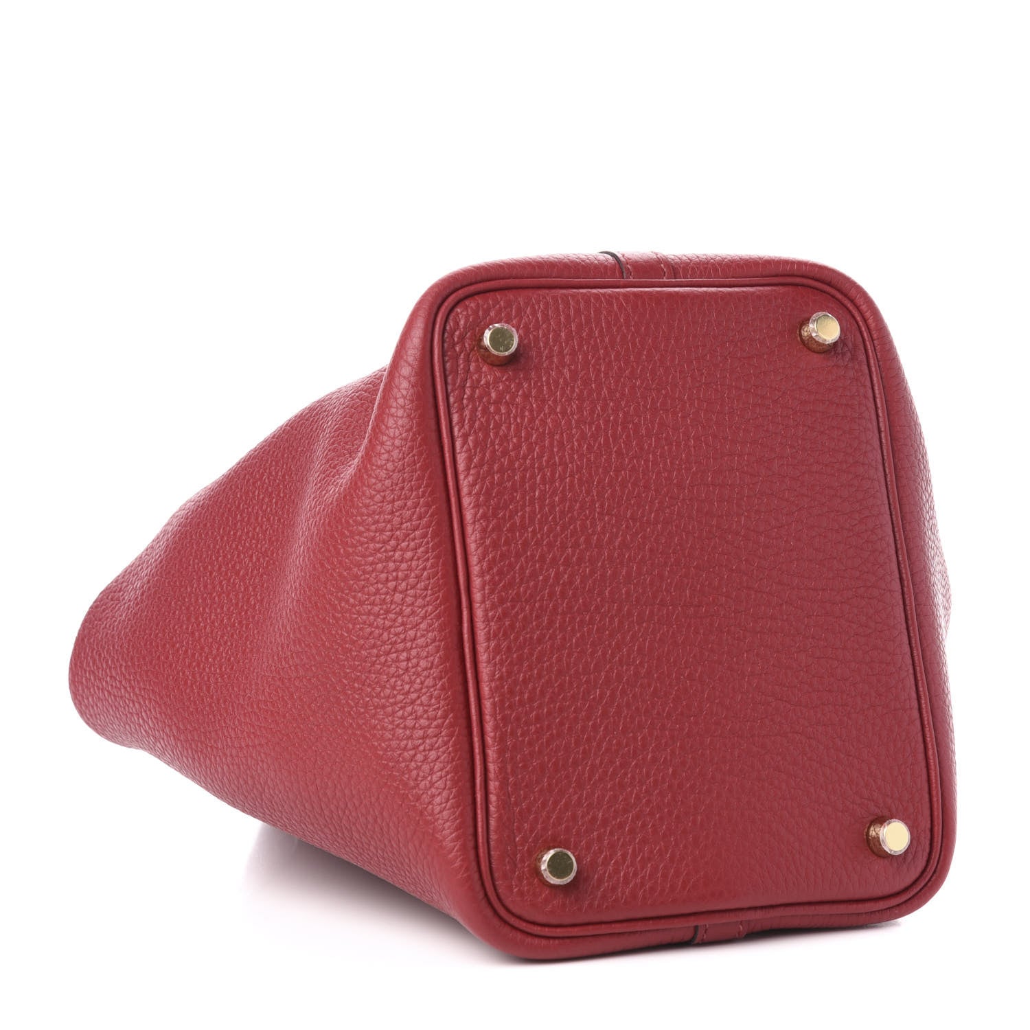Hermes Taurillon Clemence Picotin Lock 18 PM Rouge Garance 4 of 11