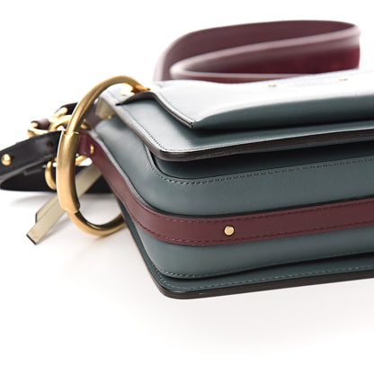 Chloe Calfskin Small Roy Tri-Color Bag Blue 6 of 8