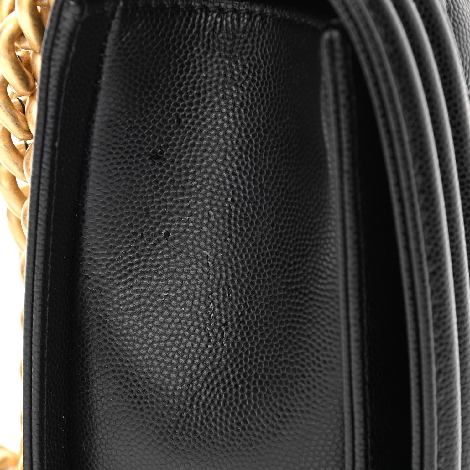 Chanel Caviar Quilted Medium Boy Flap Black 12 of 13