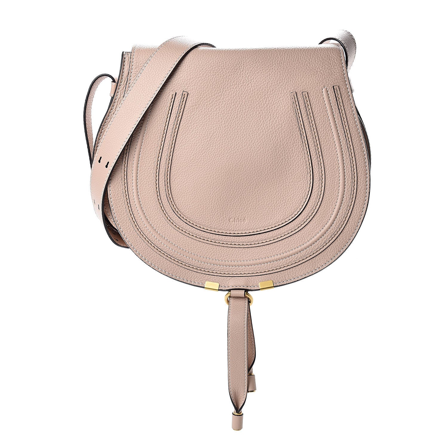 Chloe Calfskin Medium Marcie Round Crossbody Bag Blush Nude 1 of 11