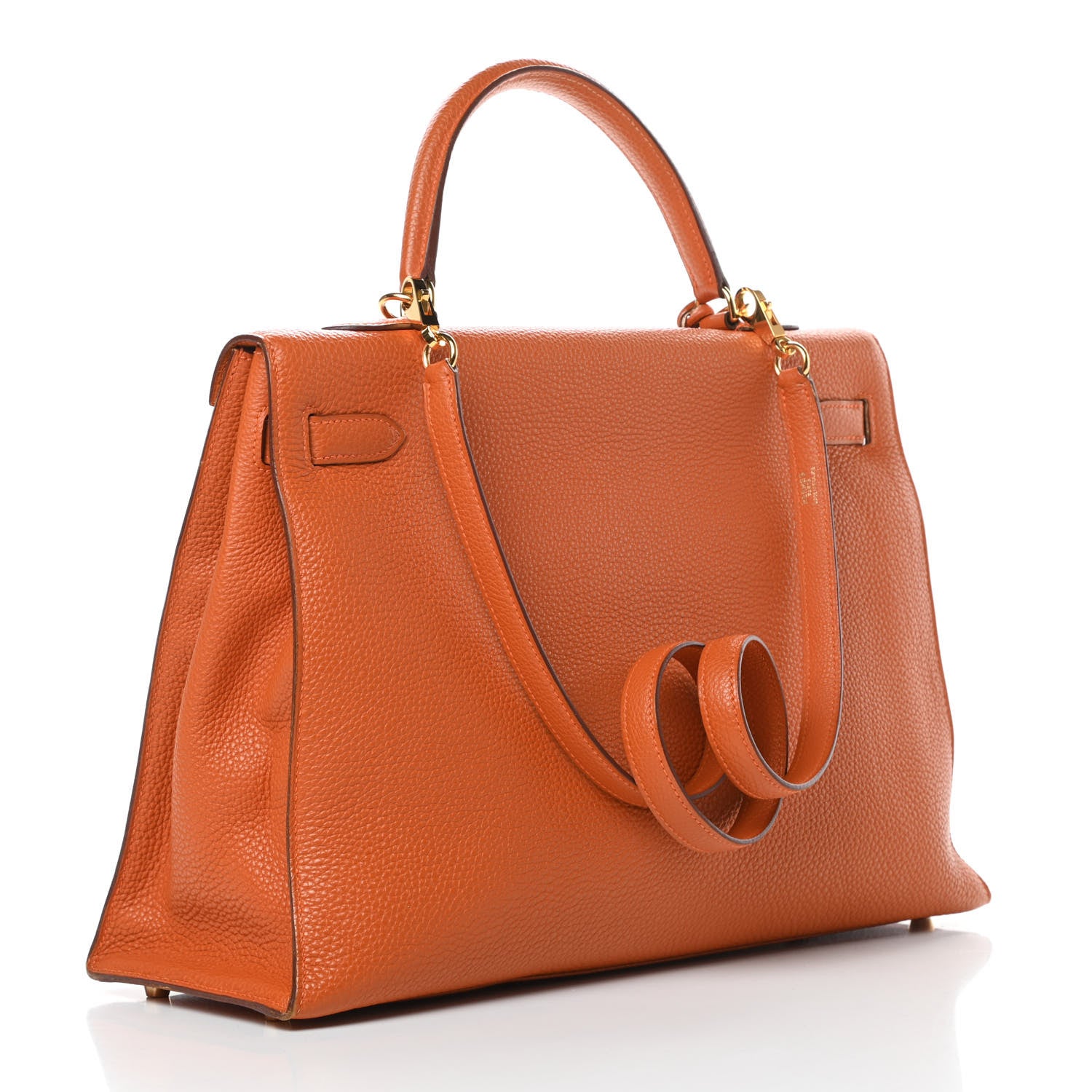 Hermes Togo Kelly Sellier 35 Orange 3 of 19