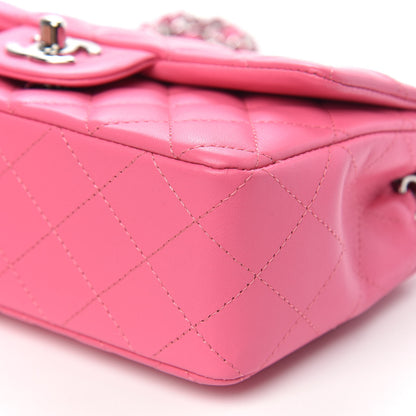 Chanel Lambskin Quilted Mini Rectangular Flap Pink 9 of 10