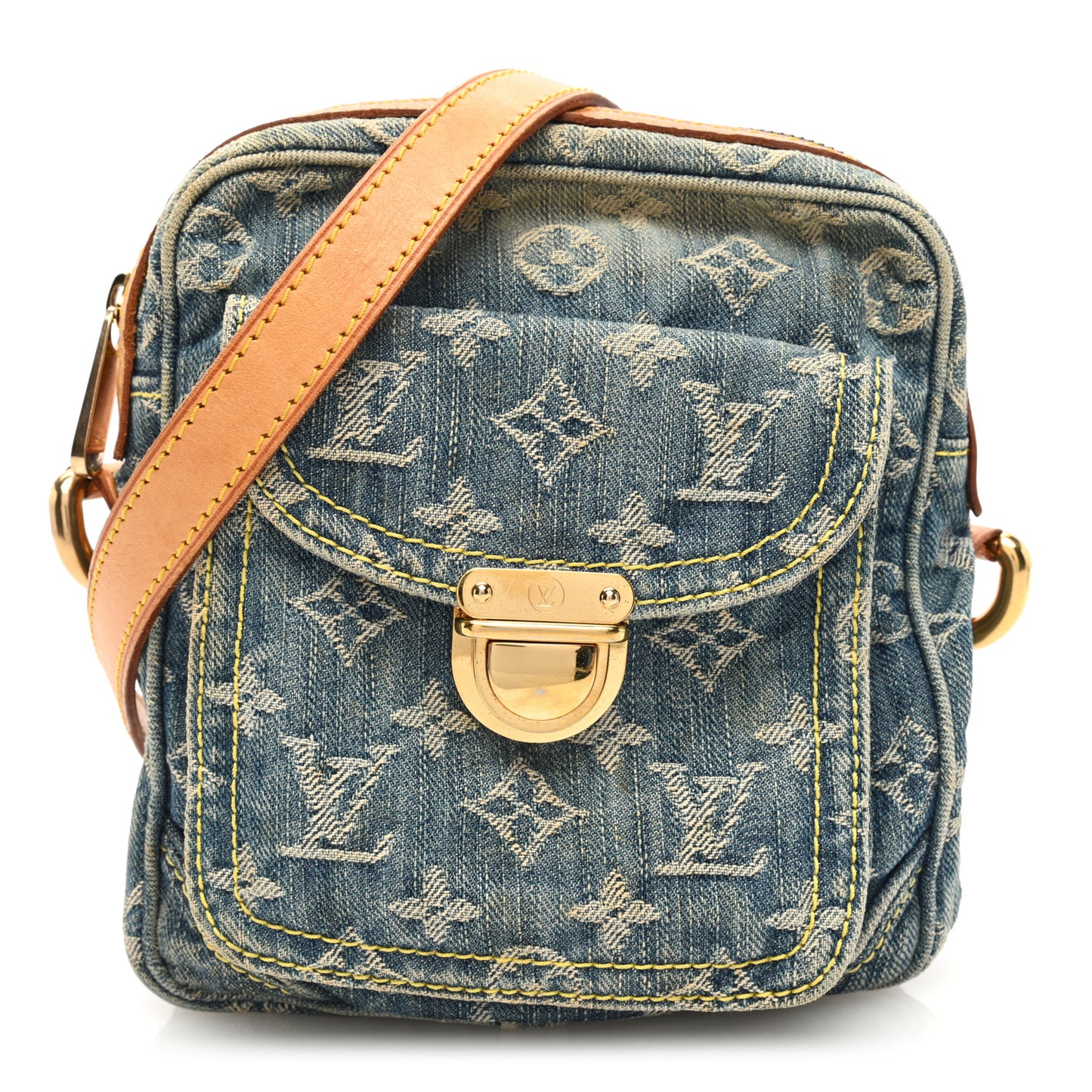 Denim Camera Bag Blue