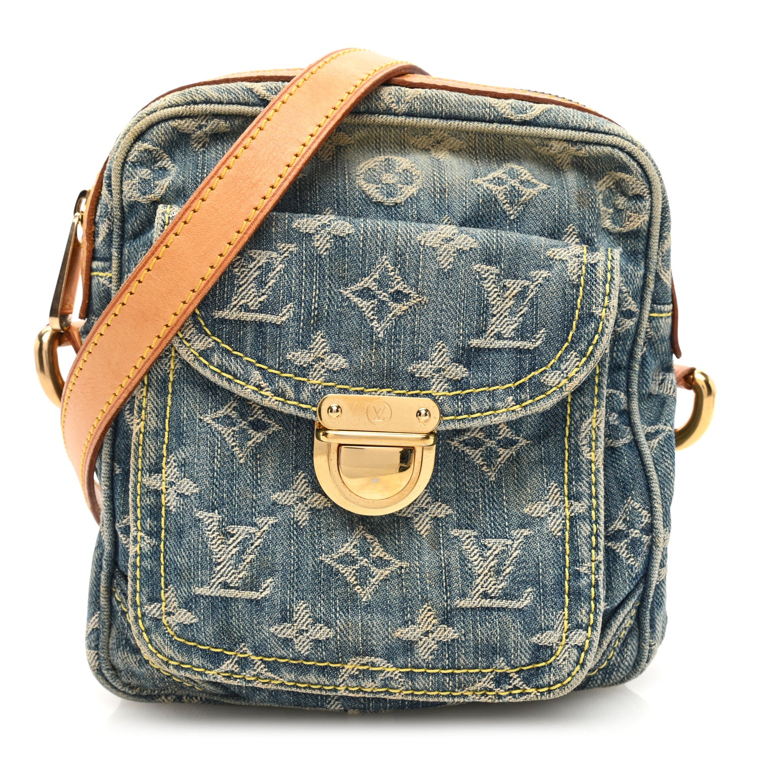 Louis Vuitton Denim Camera Bag Blue 1 of 12