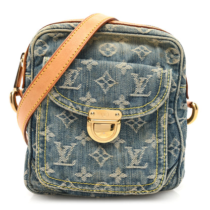 Louis Vuitton Denim Camera Bag Blue 1 of 12