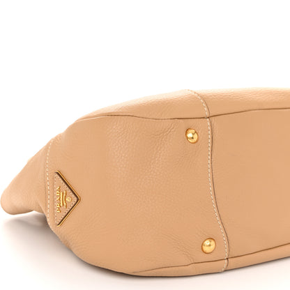 Prada Vitello Daino Pushlock Tote Sughero 10 of 11