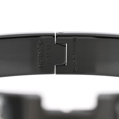 Hermes Enamel Narrow Fin C'est la Fete Clic Clac HH Bracelet So Black 4 of 5