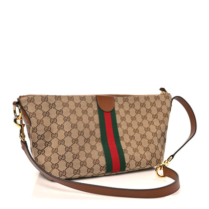 Gucci Monogram Web Medium Vanity Top Handle Bag Brown 3 of 10