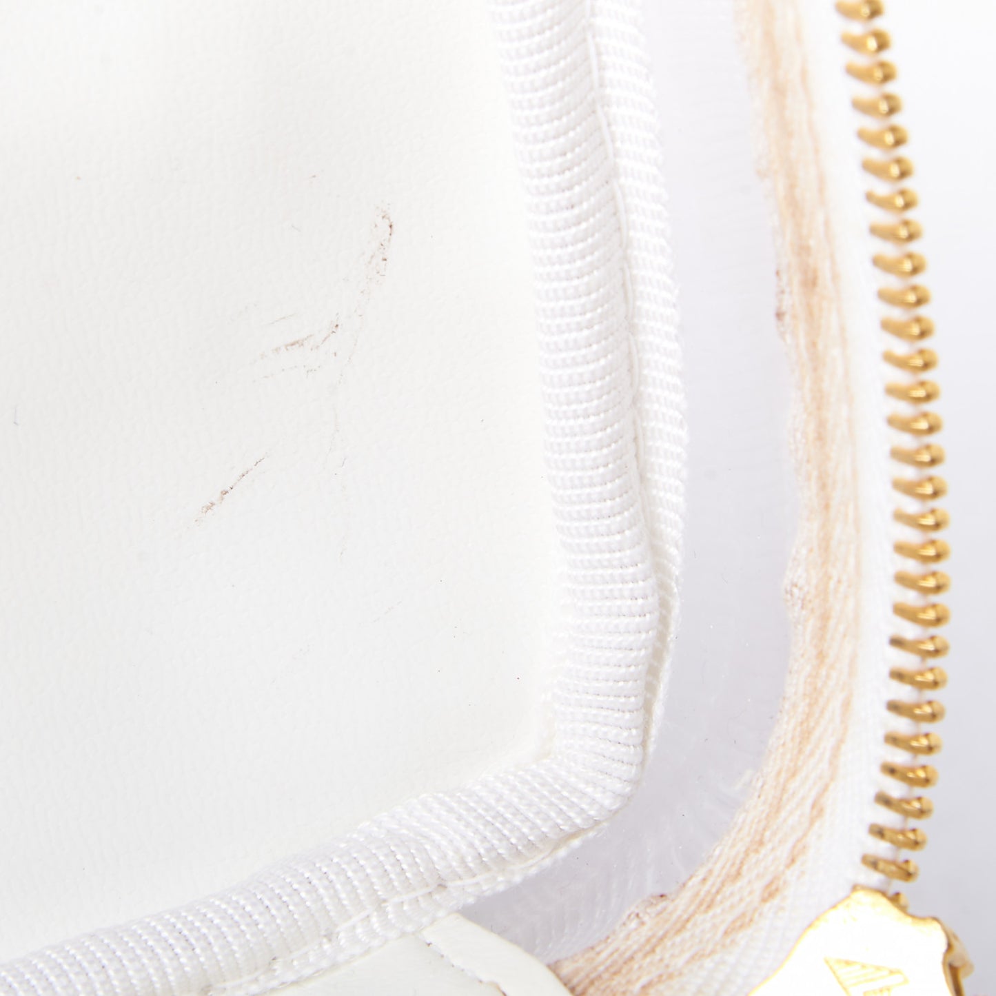 Calfskin PVC Vanity Cosmetic Case White