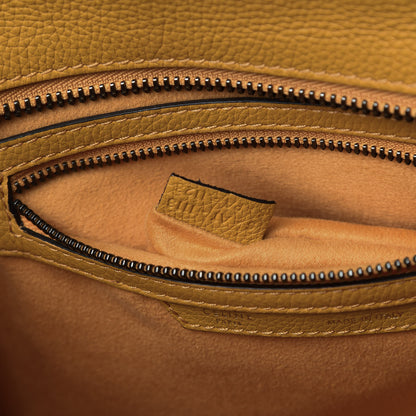 Celine Drummed Calfskin Micro Luggage Ocre 7 of 11