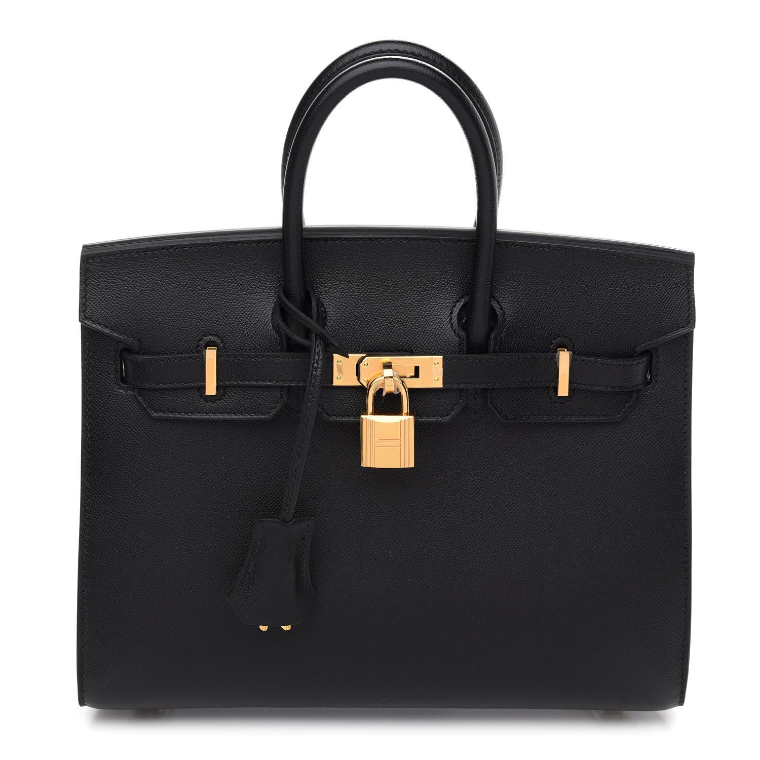Hermes Madame Calfskin Birkin Sellier 25 Black 1 of 11