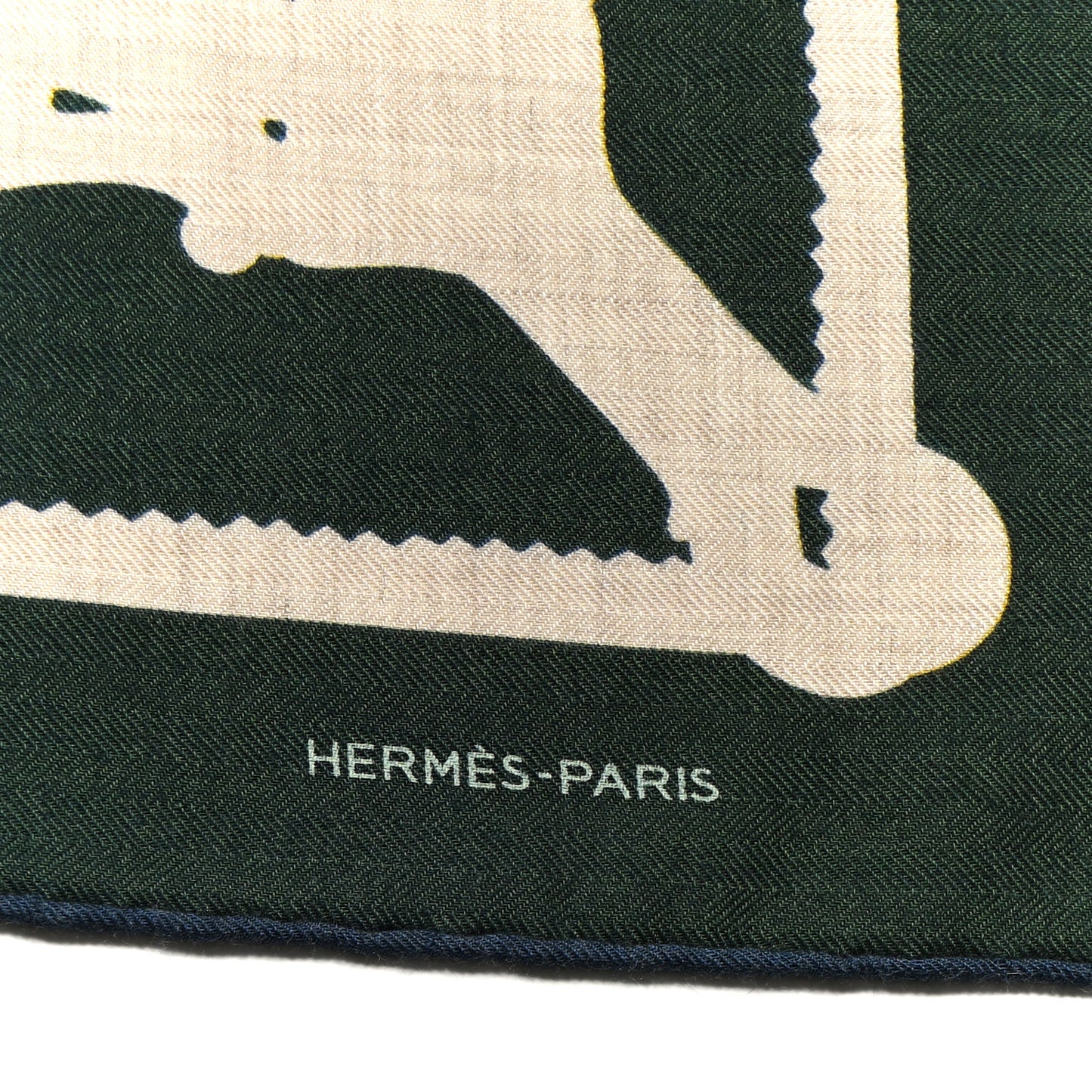 Cashmere Silk Etrier Chromatique Scarf 100 Bleu Jaune Vert