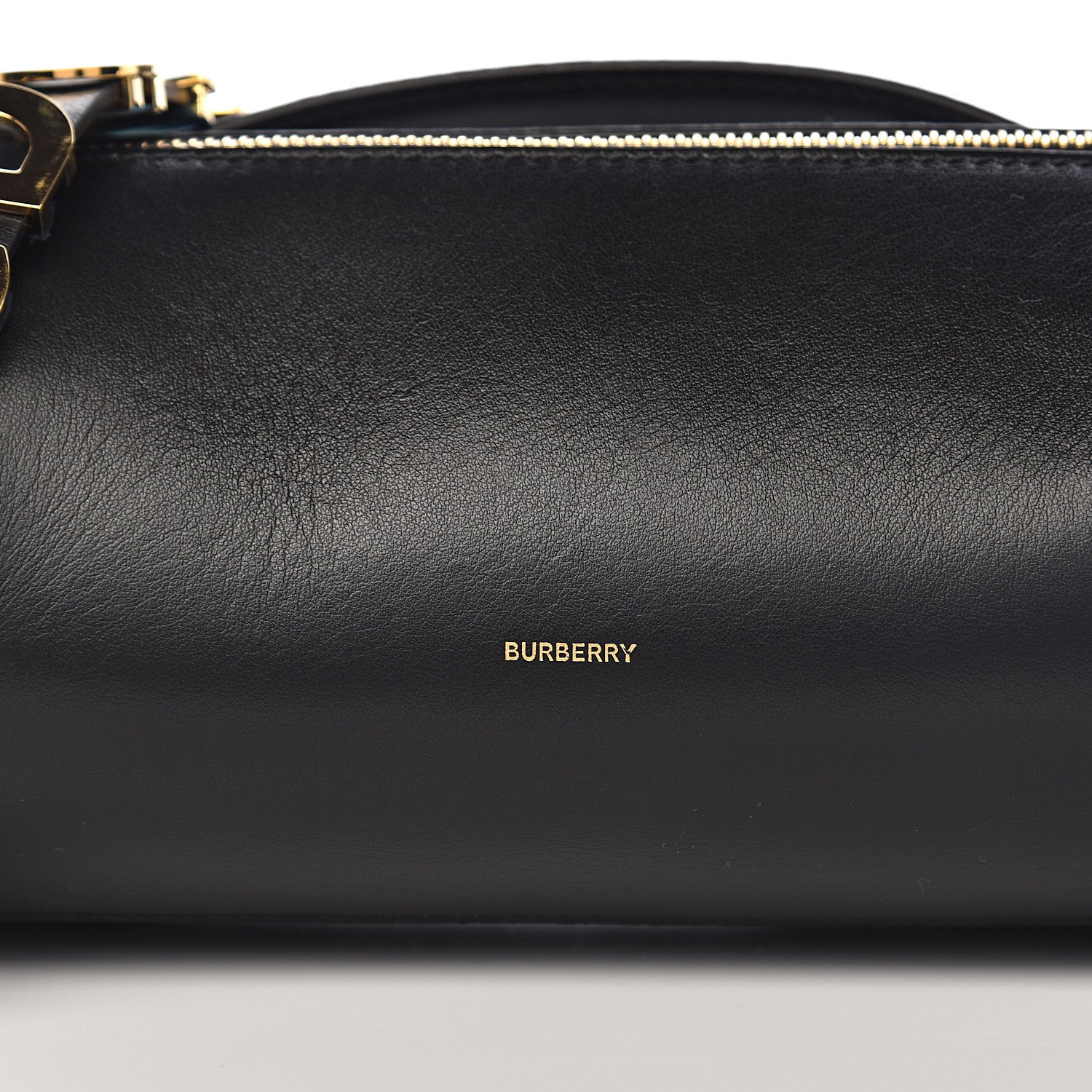 Burberry Calfskin Kingdom The Barrel Bag Black 9 of 10