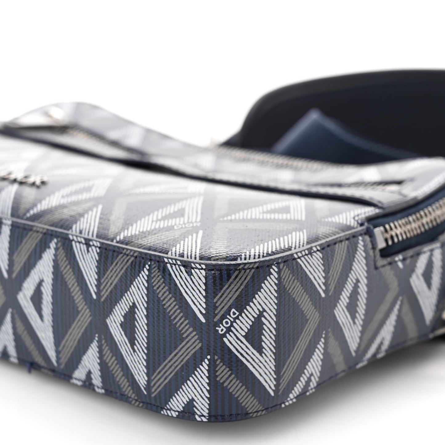 Coated Canvas CD Diamond Safari Messenger