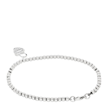 Tiffany Sterling Silver 3mm Return to Tiffany Heart Lock Bead Bracelet 2 of 4
