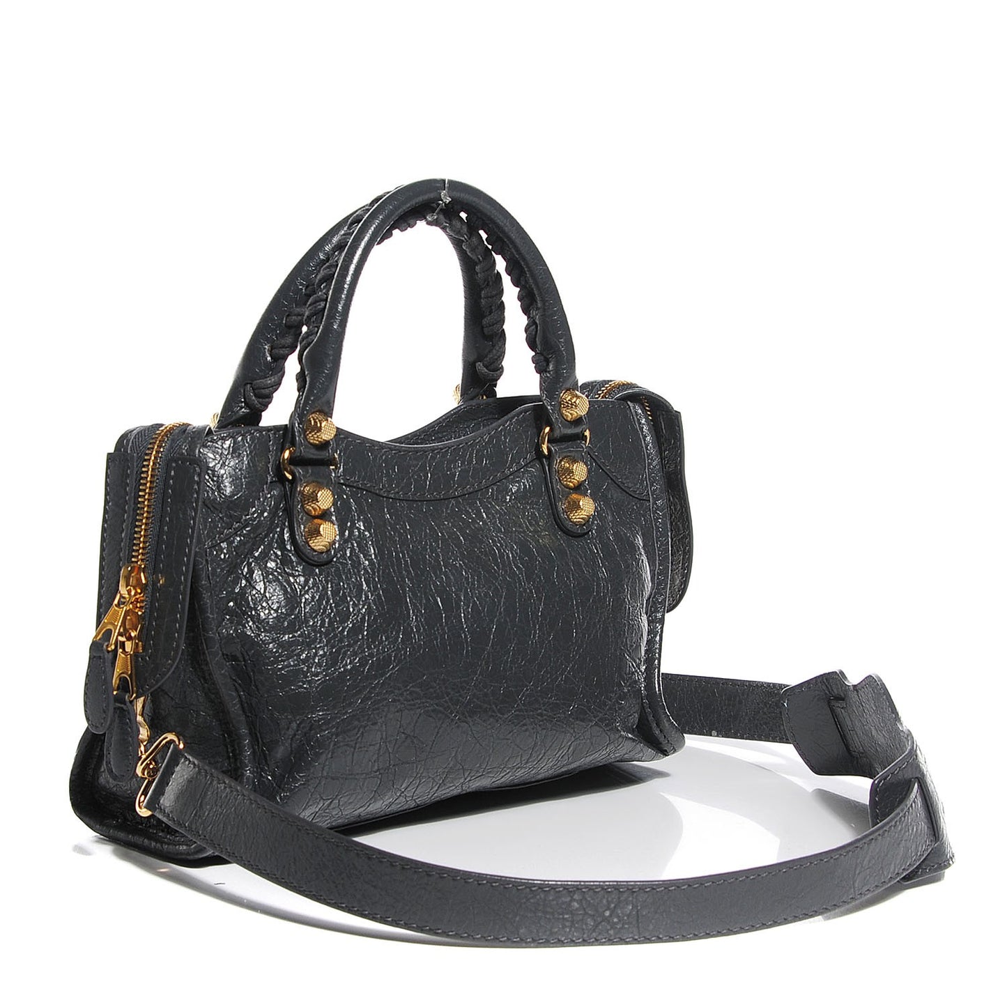 Agneau Giant 12 Gold Hardware Mini City Gris Fossile