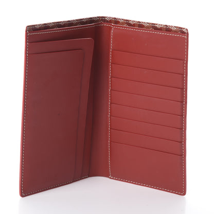 Goyard Goyardine Long Bi-Fold Wallet Red 4 of 5