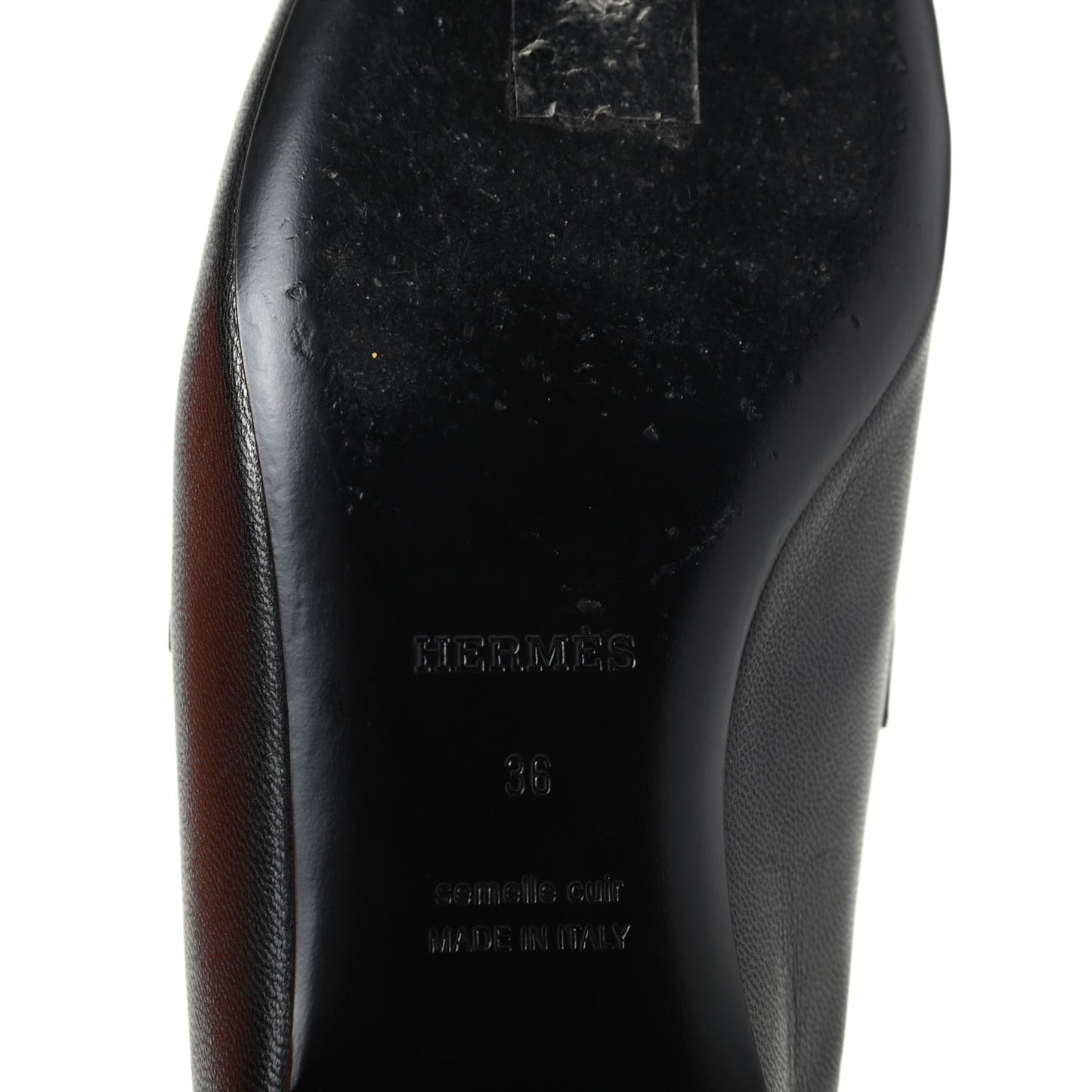 Goatskin Rivoli Mules 36 Black
