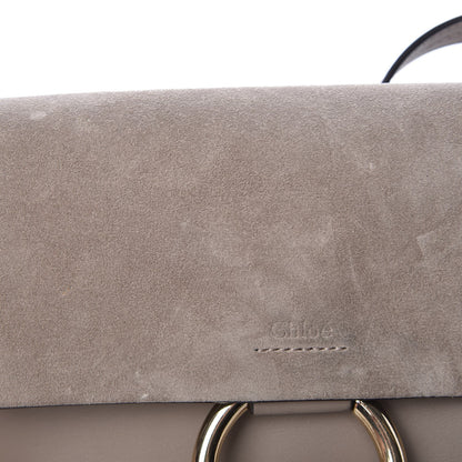 Chloe Suede Calfskin Small Faye Shoulder Bag Motty Grey 8 of 13