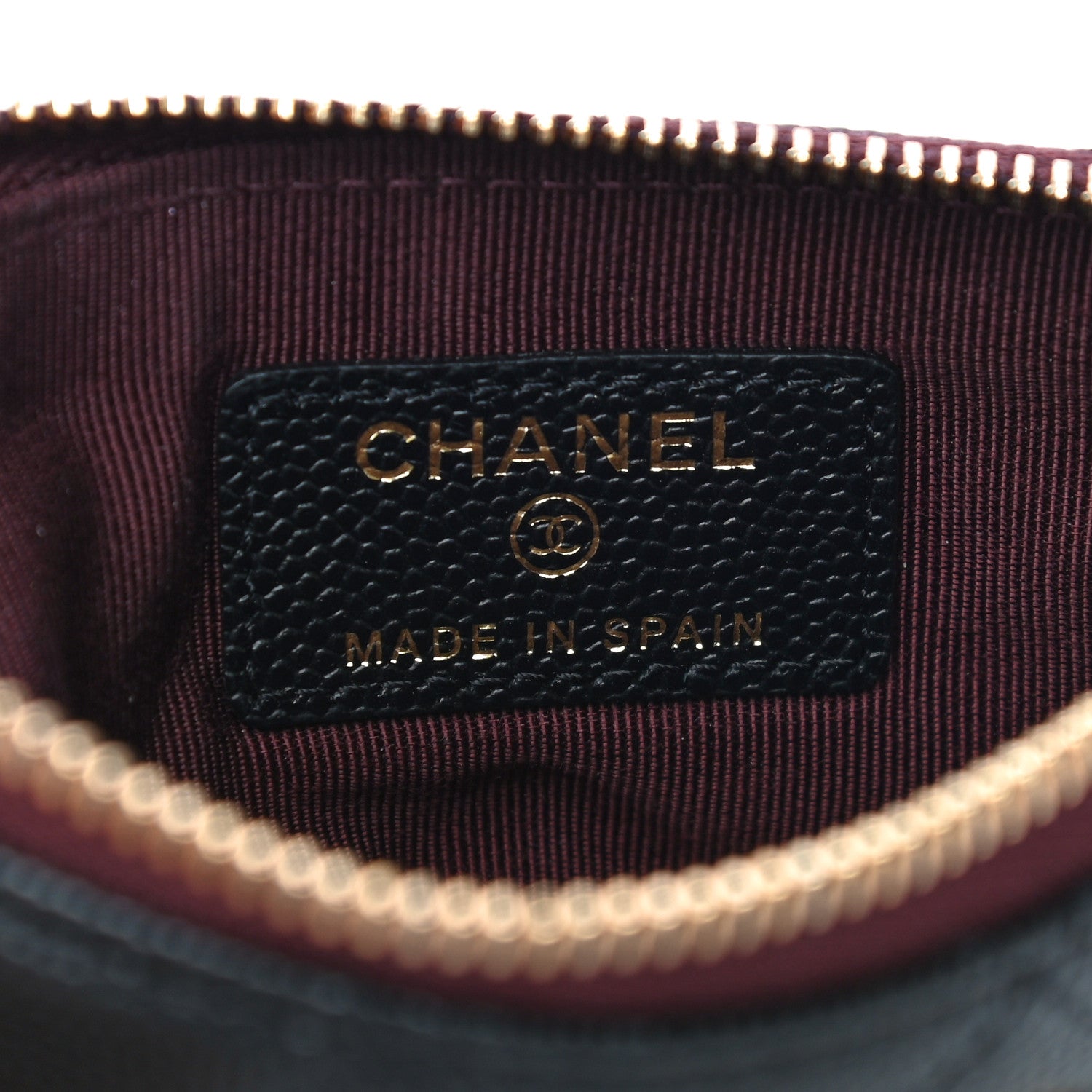 Chanel Caviar Quilted Small Cosmetic Case Black 5 of 10