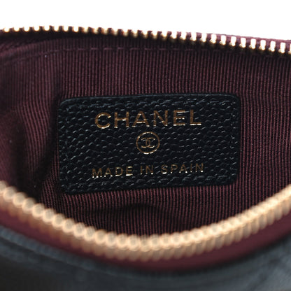 Chanel Caviar Quilted Small Cosmetic Case Black 5 of 10
