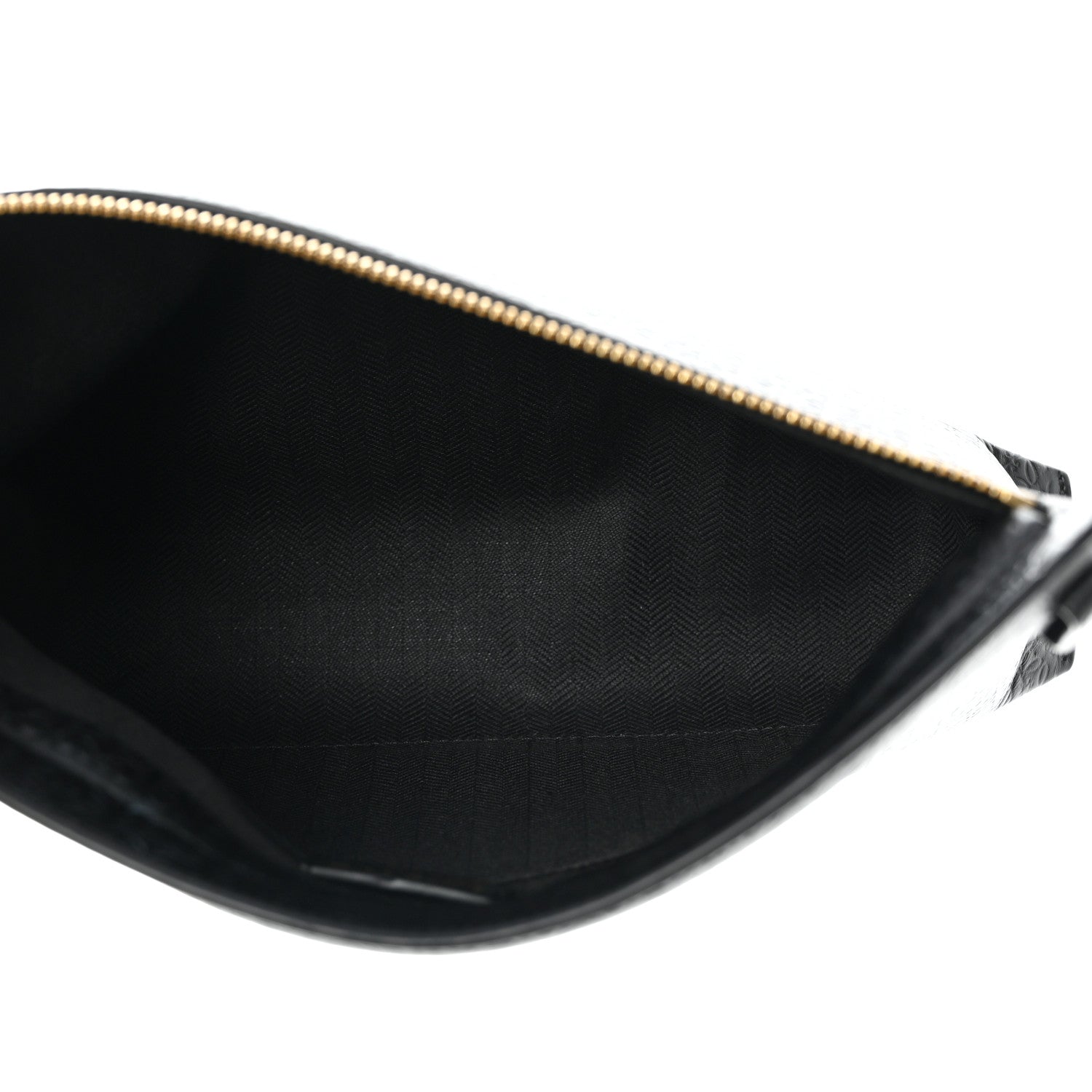 Loewe Calfskin Embossed Repeat T Pouch Black 5 of 6