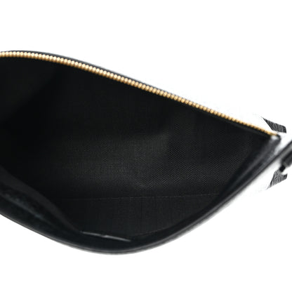 Loewe Calfskin Embossed Repeat T Pouch Black 5 of 6