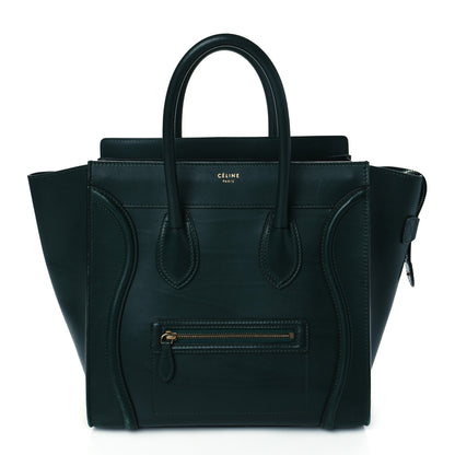 Celine Smooth Calfskin Mini Luggage Emerald 1 of 18