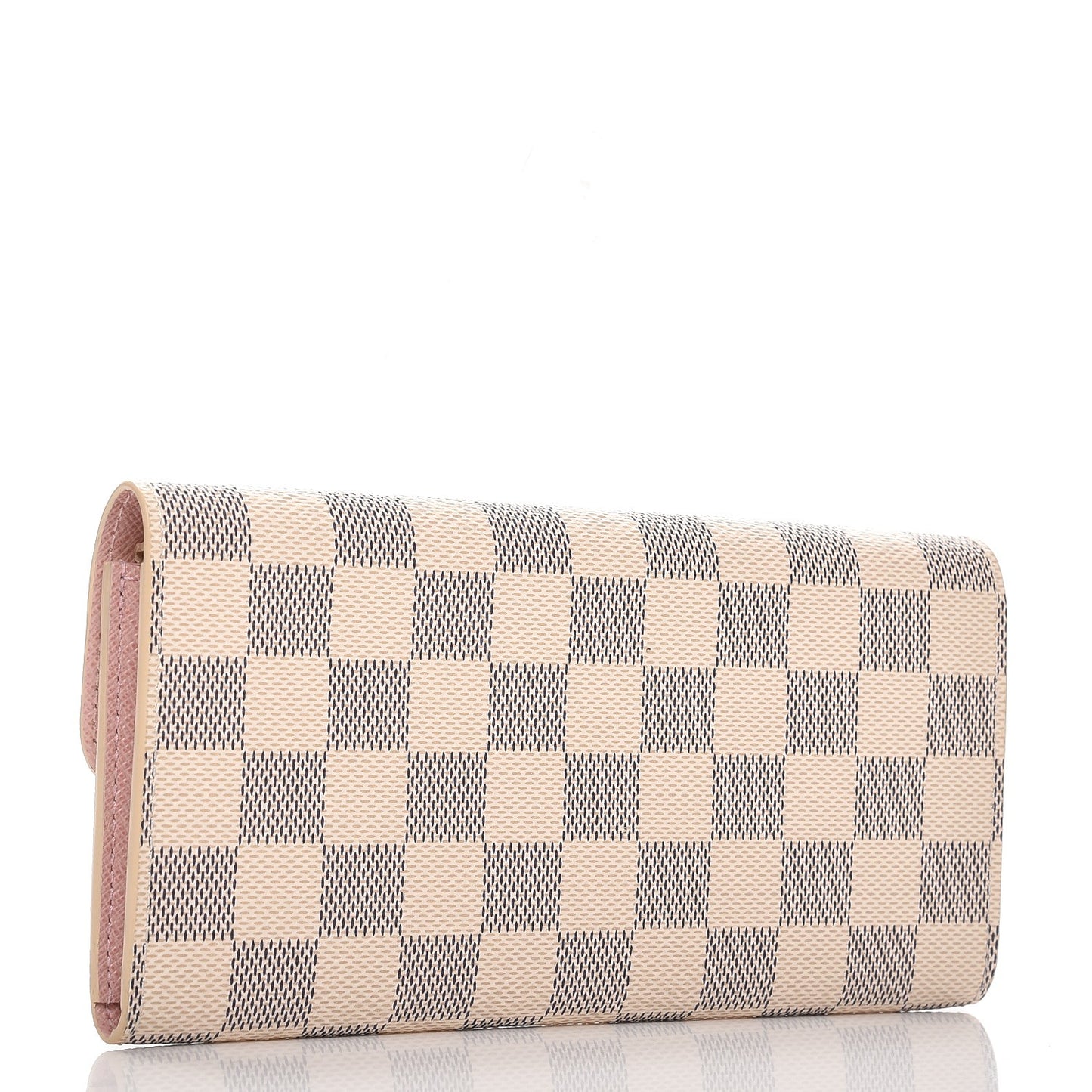 Damier Azur Emilie Wallet Rose Ballerine